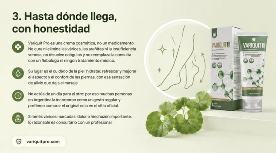 Variquit Pro — crema cosmética de uso externo
