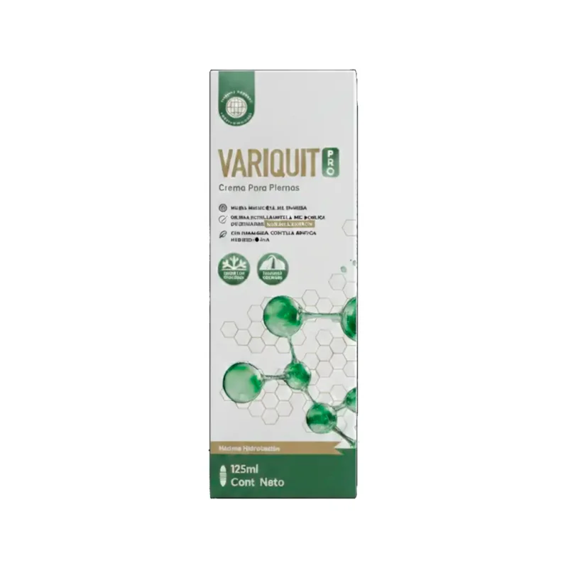 Variquit Pro — caja de la crema cosmética para piernas, 125 ml